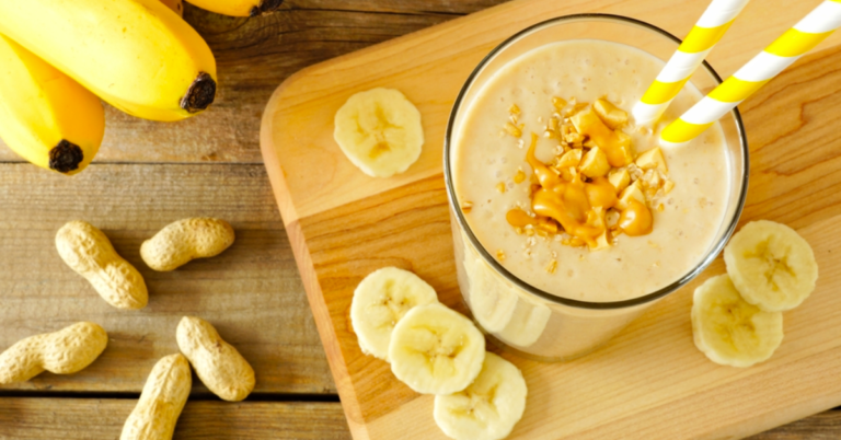Batidos y smoothies energéticos con mantequilla de maní